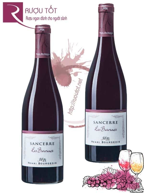 Vang Pháp Sancerre Les Baronnes Pinot Noir Thượng hạng