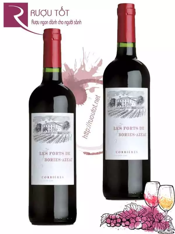 Rượu vang Les Forts Bories Azeau Corbieres