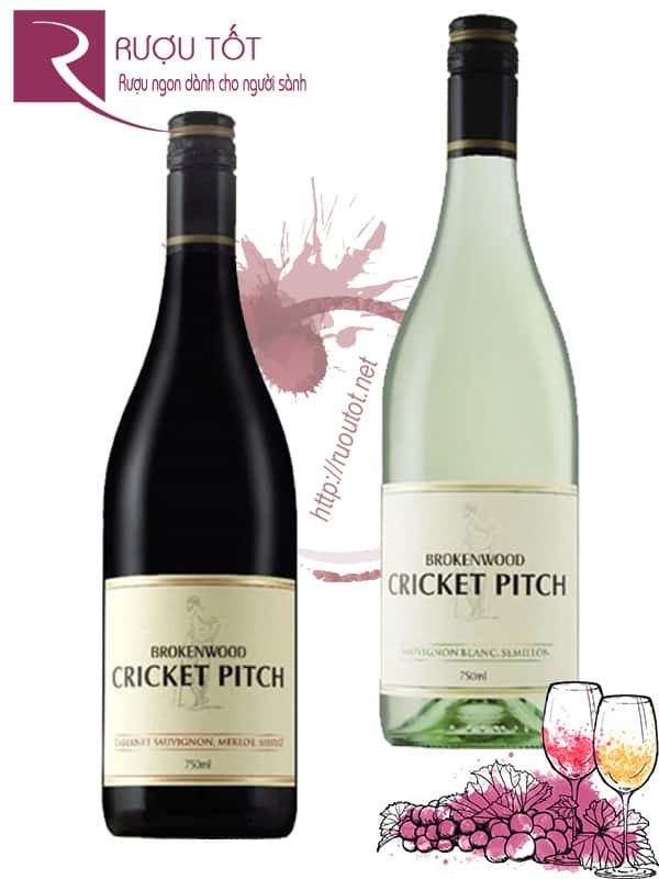 Rượu vang Cricket Pitch (Red – White) Brokenwood Hảo Hạng