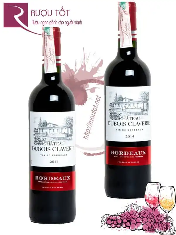 Rượu Chateau Dubois Claverie Bordeaux 13% 750ml Pháp