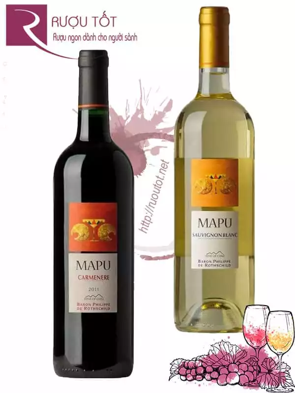 Rượu vang Mapu Baron Philippe de Rothschild (Red - White)