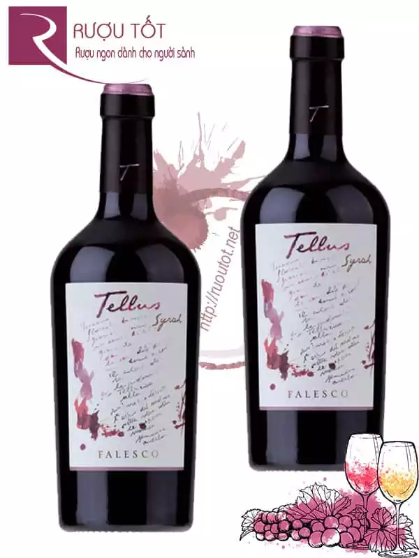 Vang Ý Falesco Tellus Syrah Lazio Hảo hạng