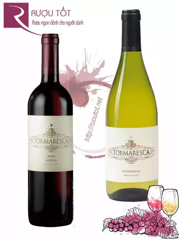 Vang Ý Tormaresca Neprica Chardonnay Puglia