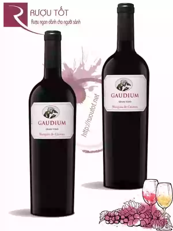 Rượu Vang Gaudium Marques de Caceres Rioja Thượng hạng