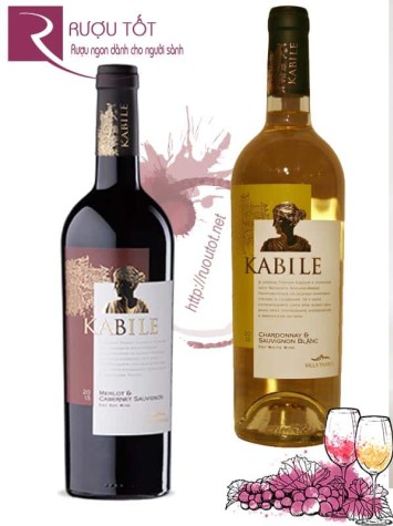 Rượu vang KABILE Villa Yambol Red – White Chiết khấu cao