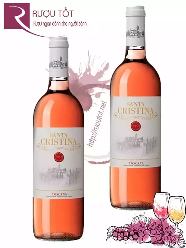 Vang Ý Santa Cristina Rosado Toscana Rose