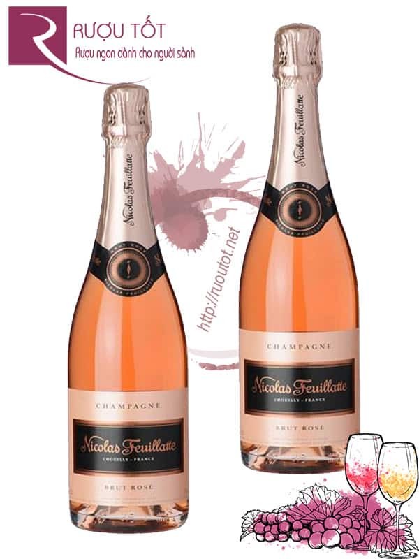 Rượu Champagne Nicolas Feuillatte Brut Rose