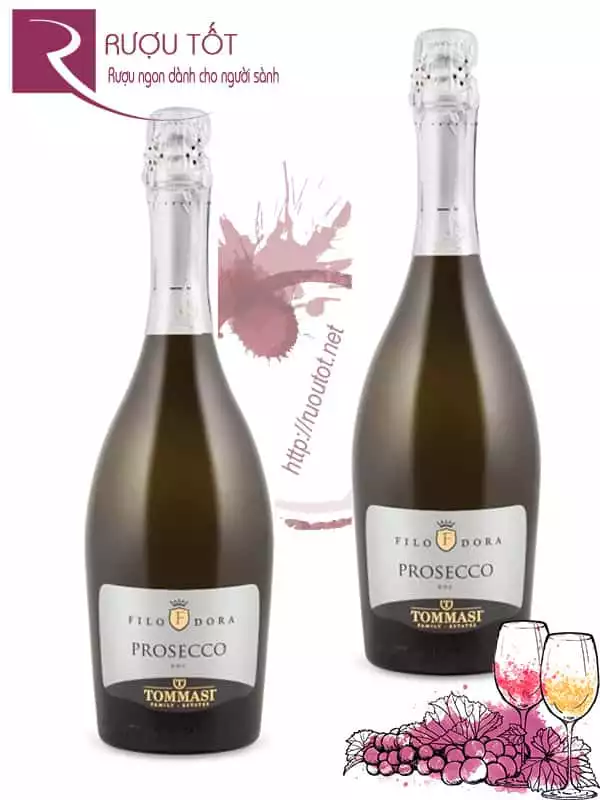 Rượu Vang Prosecco Filodora Tommast