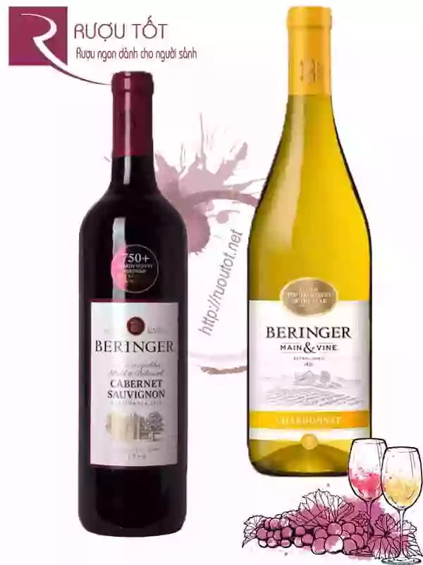 Rượu vang Beringer Main Vine (Red - White) Thượng hạng