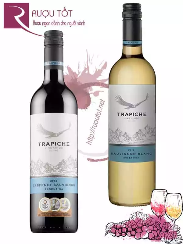 Rượu vang Trapiche Vineyards Red - White Chiêts khấu cao