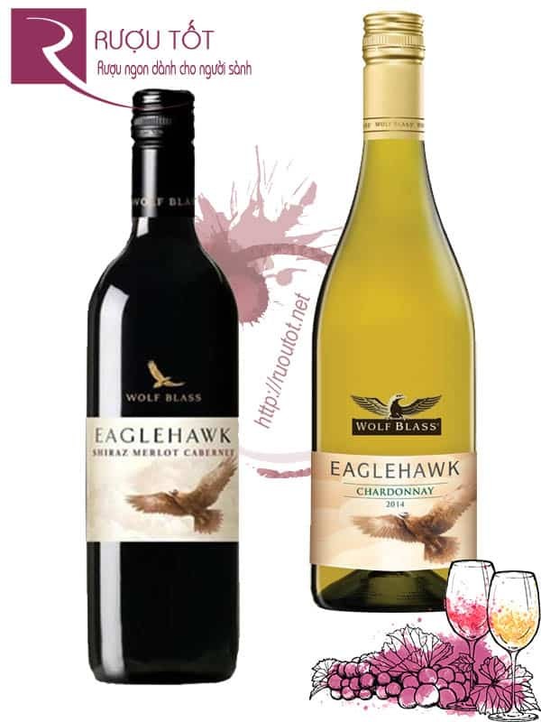 Rượu vang Wolf Blass Eaglehawk Red - White Chiết khấu cao