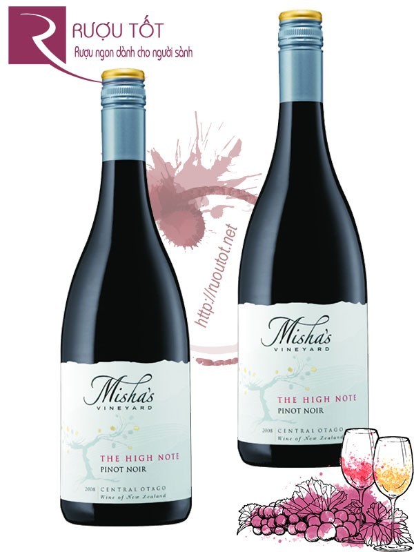 Rượu vang Misha's Vineyard The High Note Pinot Noir Cao cấp