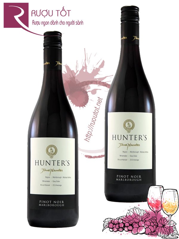 Rượu vang Hunter's Marlborough Pinot Noir Wairau Valley Hảo hạng