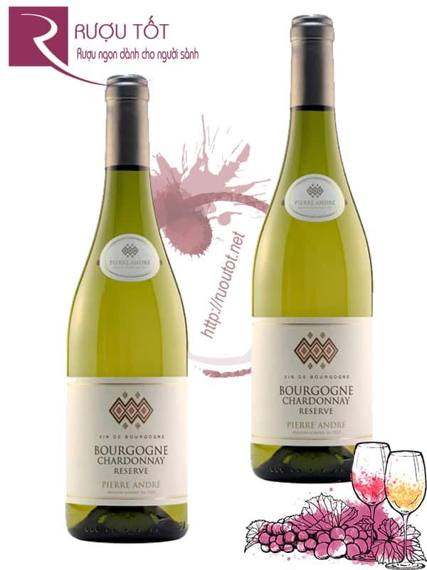 Vang Pháp Bourgogne Chardonnay Reserve Pierre Andre Cao Cấp