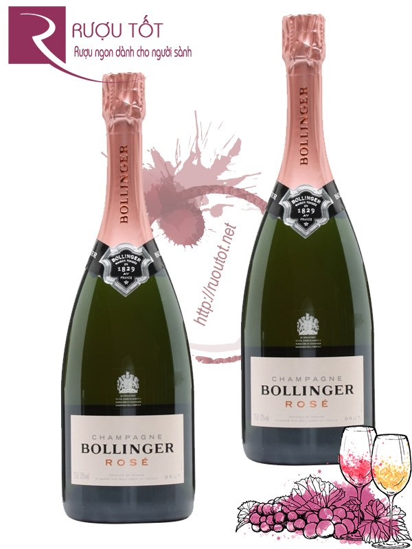 Champagne Pháp Bollinger Rose 12% Hảo hạng