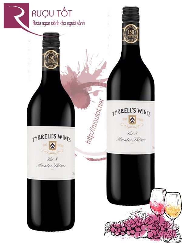 Rượu vang Tyrrells Wine Vat 8 Shiraz Cabernet Hunter Valley Cao cấp