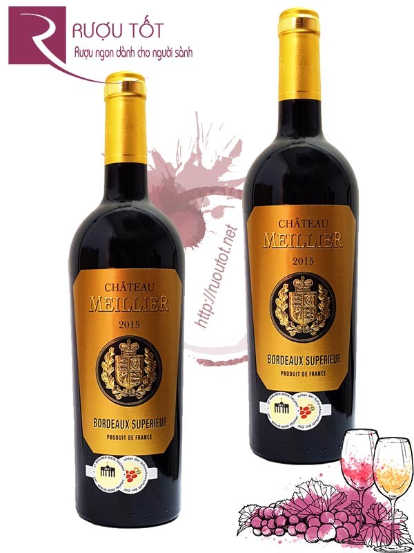 Rượu Vang Chateau Meillier Bordeaux Superieur Rouge