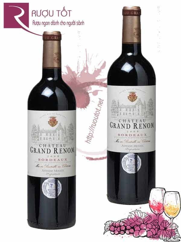 Vang Pháp Chateau Grand Renom Antoine Moueix Red Cao Cấp