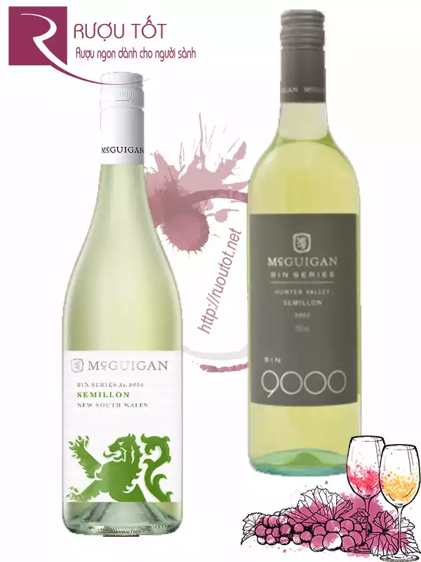 Rượu vang McGuigan Bin 9000 Semillon 11% Hảo hạng