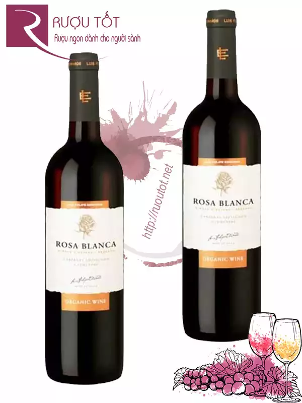 Vang Chile Rosa Blanca Luis Felipe Organic Hữu cơ