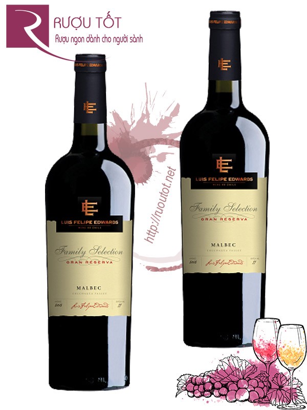 Vang Chile Family Selection Gran Reserva Luis Felipe Malbec Thượng hạng