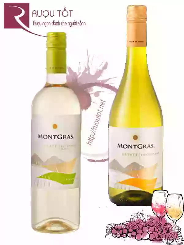 Vang Chile MontGras Estate Chardonnay - Sauvignon Blanc
