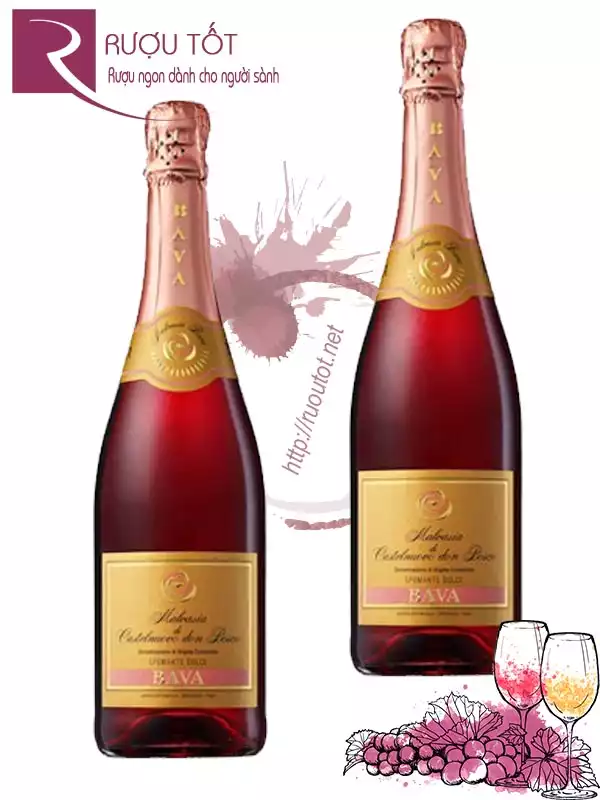 Rượu vang Bava Malvasia Rose Spumante