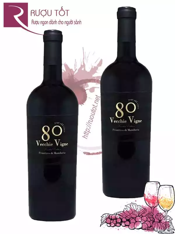 Vang Ý 80 Vecchie Vigne Primitivo Di Manduria Thượng hạng