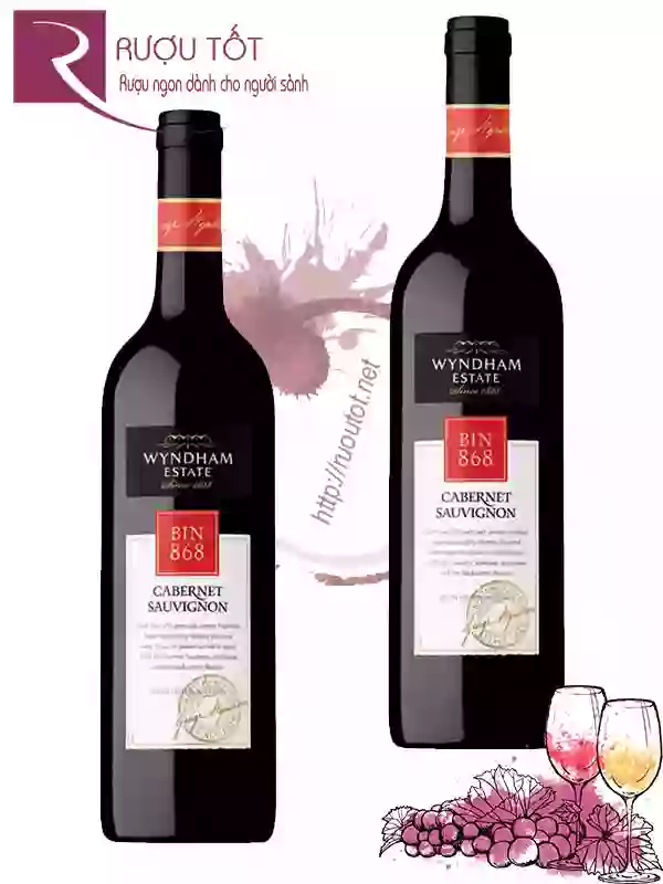 Rượu vang Bin 868 Wyndham Cabernet Sauvignon Chính hãng