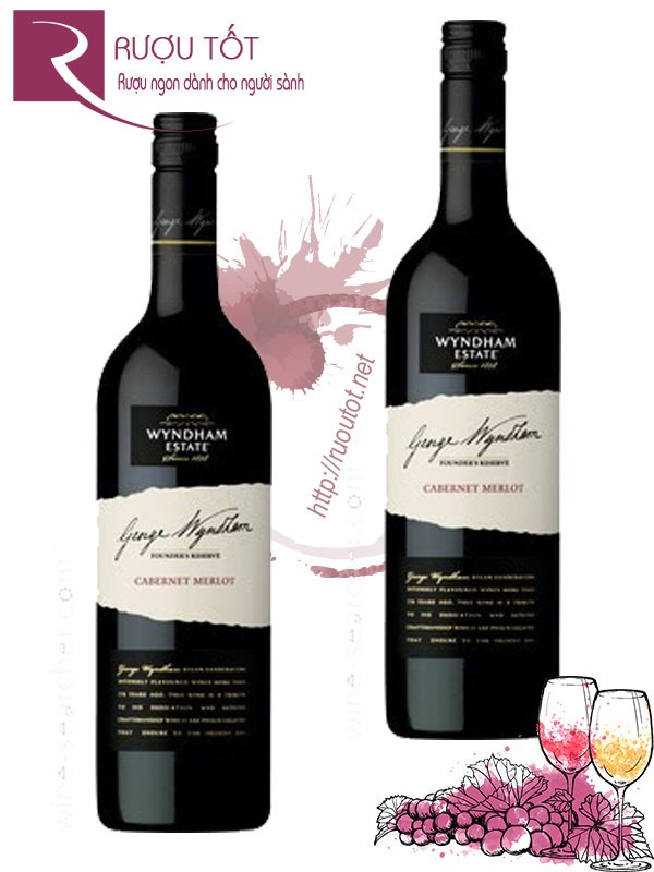 Rượu vang George Wyndham Founder’s Reserve Cabernet Merlot