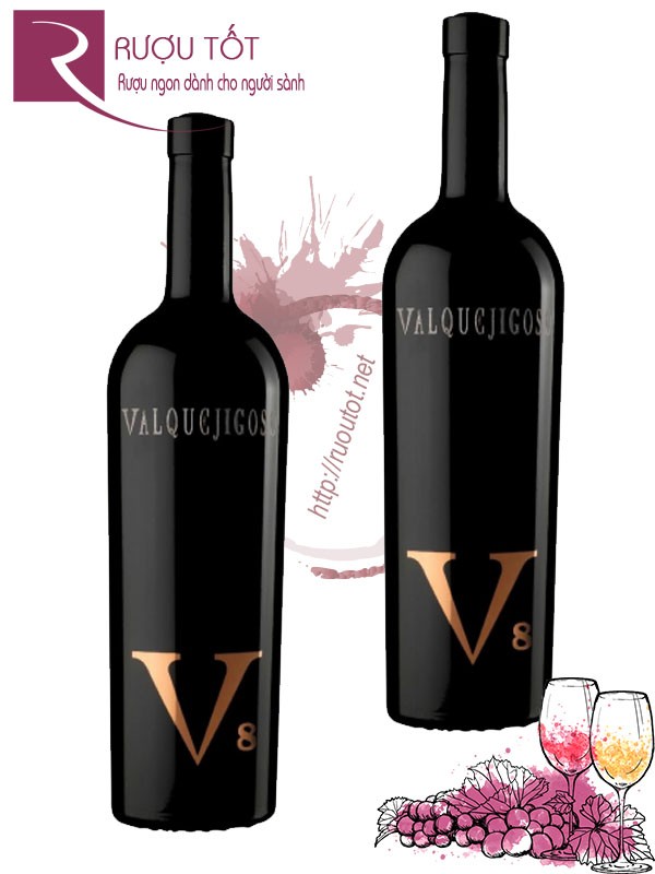 Rượu vang V8 Valquejigoso cao cấp