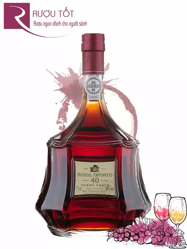 Rượu Vang Royal Oporto 40 Years Tawny Porto 20 độ Chiết khấu cao