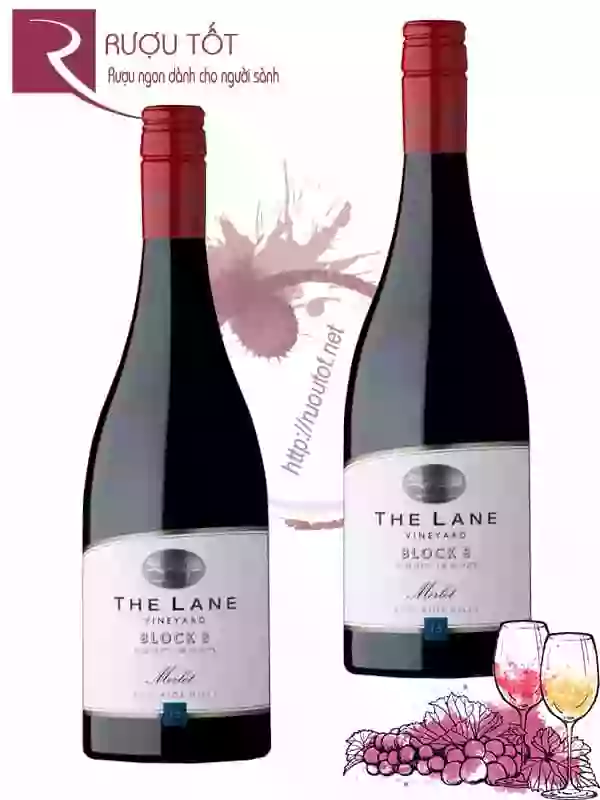 Rượu vang Block 8 The Lane Vineyard Merlot Chiết khấu cao