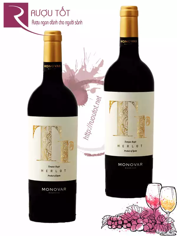 Rượu vang Monovar Bodegas Tempus Regit Merlot Thượng hạng