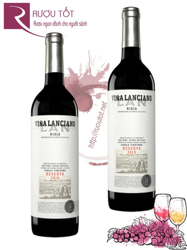 Rượu vang Vina Lanciano Reserva Rioja Thượng hạng