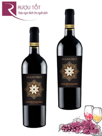 Rượu vang Ý Manoro Negroamaro Puglia IGP
