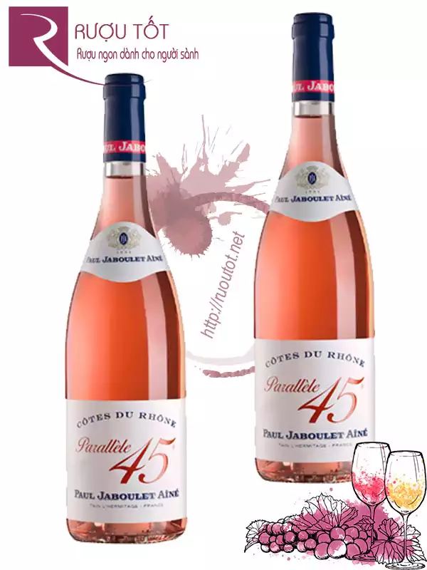 Vang Pháp Parallele 45 Cotes du Rhone Rose