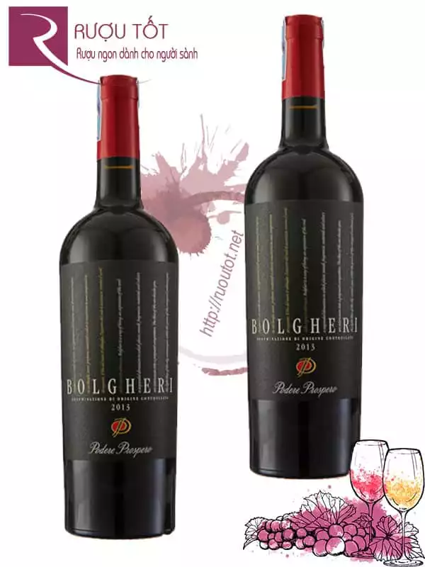 Vang Ý Bolgheri Podere Prospero Rosso Cao cấp