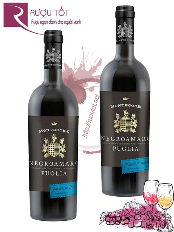 Vang Ý Montecore Negroamaro IGP Femar Vini Thượng hạng
