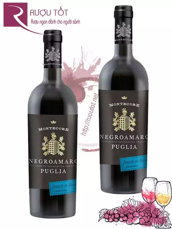 Rượu Vang Montecore Negroamaro Puglia IGP