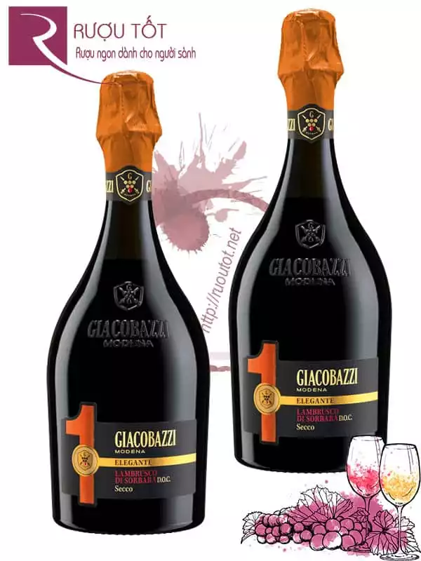 Vang Ý 1 Giacobazzi Lambrusco Di Sorbara Elegante Chính hãng