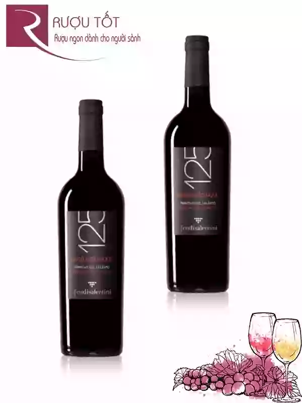 Rượu vang 125 Primitivo Del Salento 12,5 độ