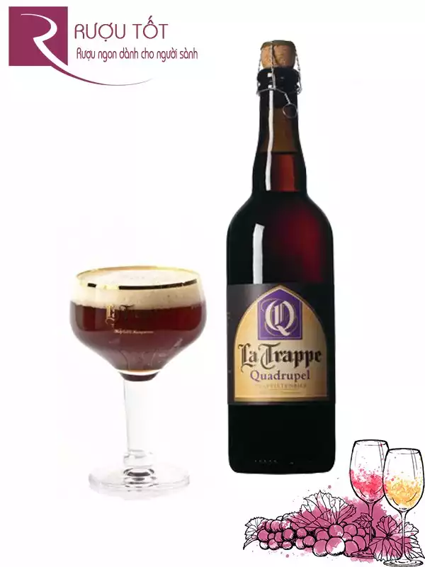 Bia La Trappe Quadrupel 750ml và 330ml