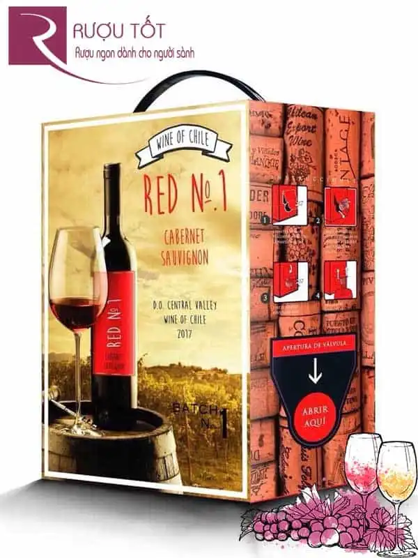 Rượu Red No1 Cabernet Sauvignon 3L 13,5% Chile