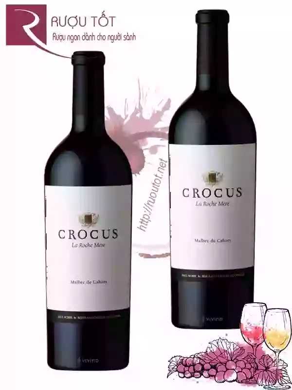 Rượu vang Pháp Crocus La Roche Mere Malbec de Cahors