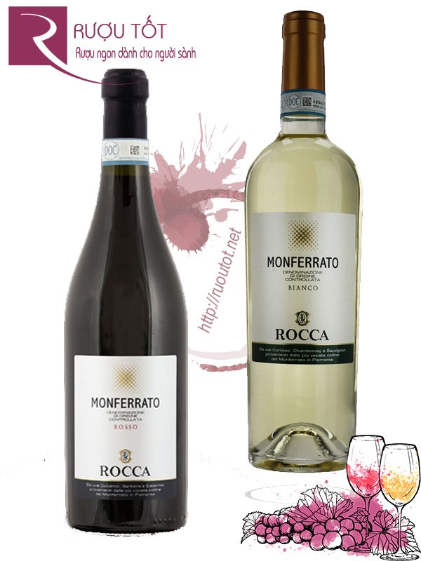 Rượu Vang Monferrato Rocca Rosso-Bianco Cao cấp