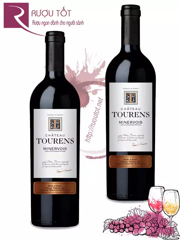 Vang Pháp Chateau Tourens Languedoc Syrah Grenache Carignan