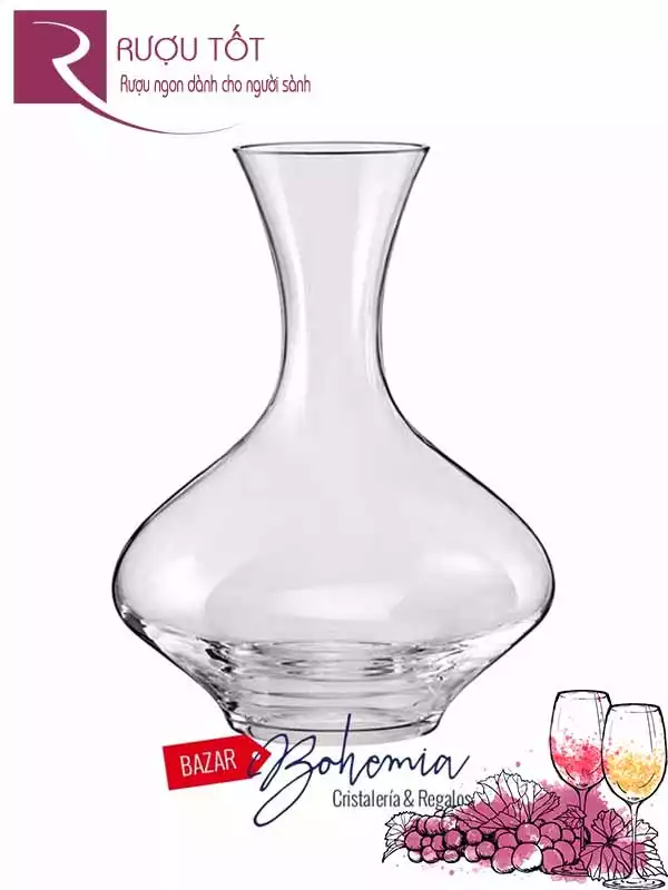 Decanter Tiệp Linea Amoroso Bohemia 1,7 Lít cao cấp