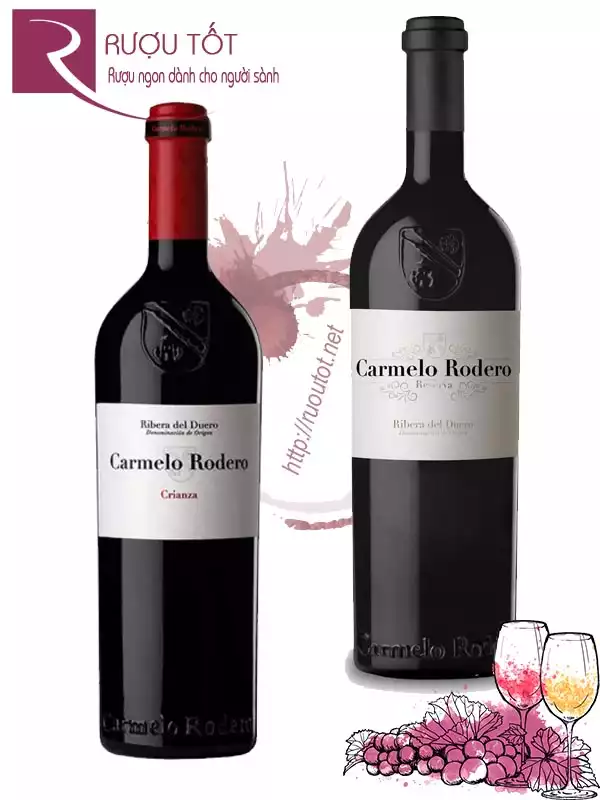 Rượu vang Carmelo Rodero Ribera del Duero Crianza Cao cấp