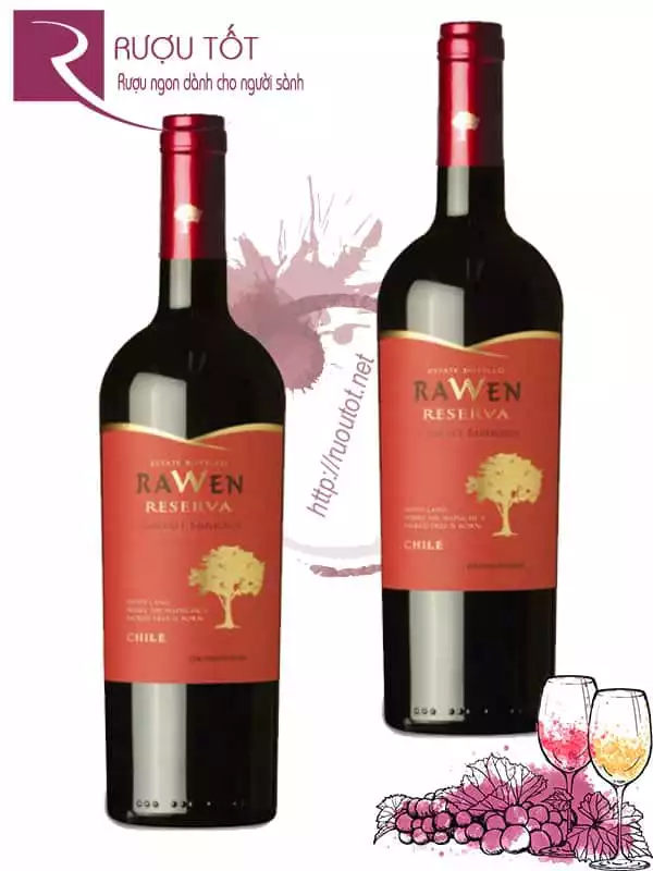 Vang Chile Rawen Reserva Cabernet Sauvignon Thượng hạng